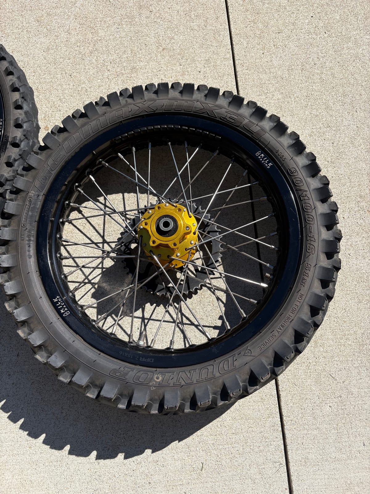 Milk Racing 16-19 Dirt Wheel Set, photo 2 of 4