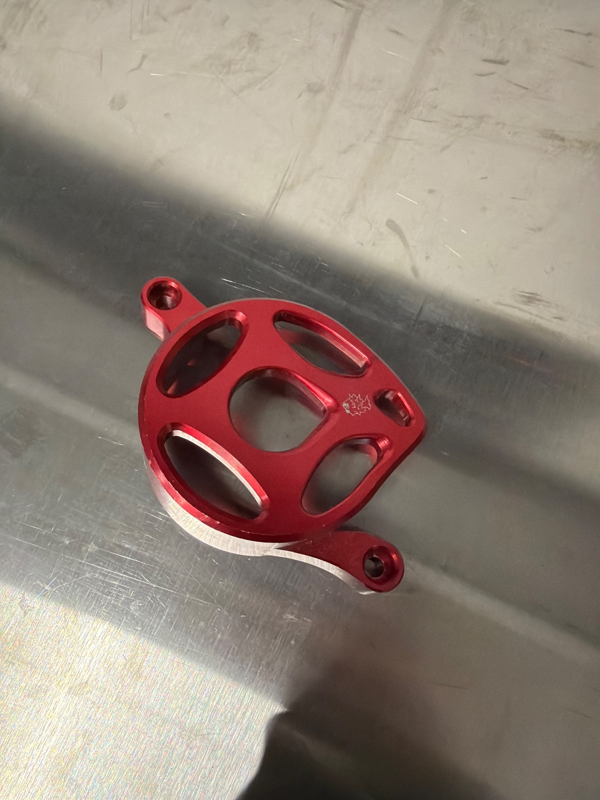 Red Prickly Motor Cover, photo 1 of 3