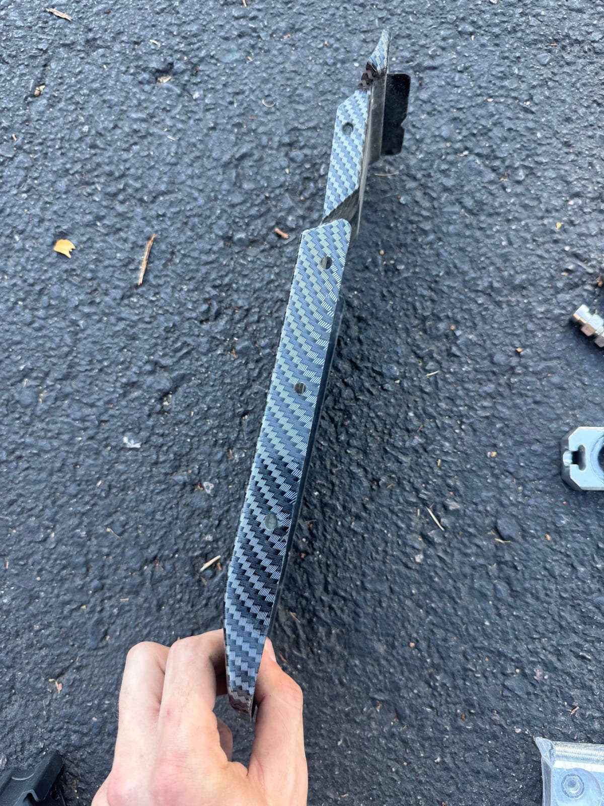 Carbon Fiber Look Surron Rear Mud Plate, photo 4 of 4