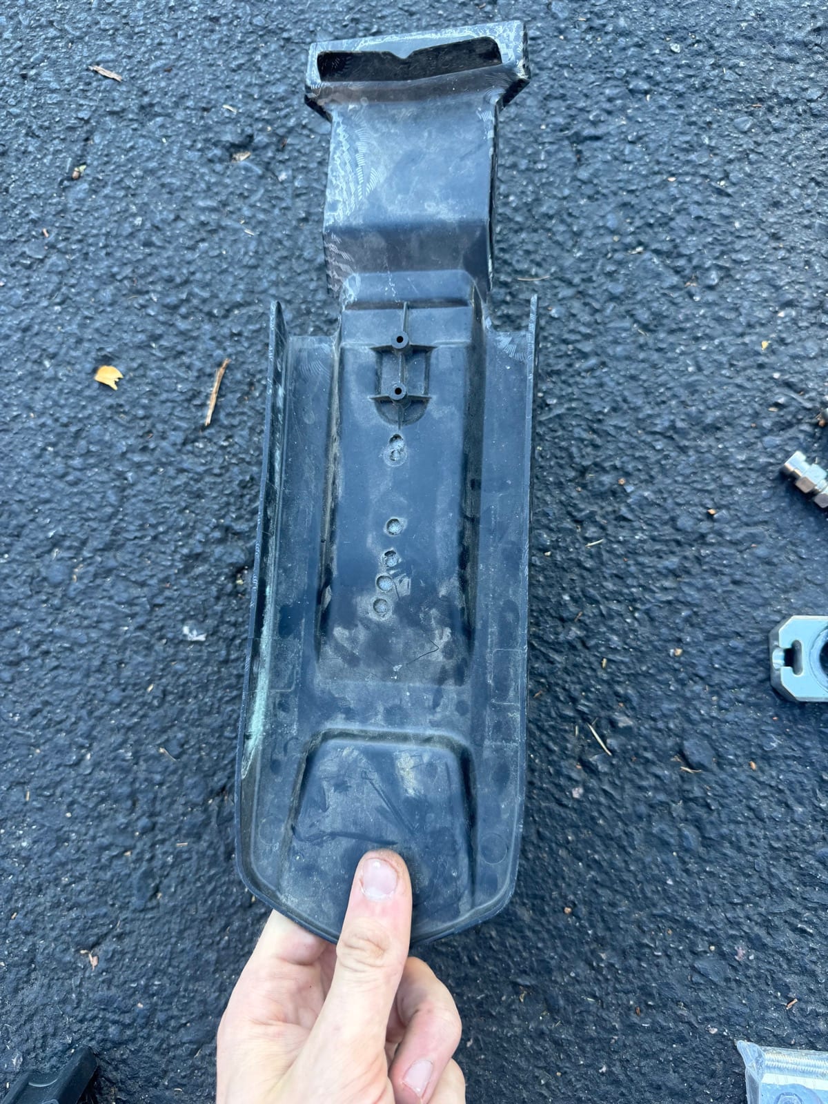 Carbon Fiber Look Surron Rear Mud Plate, photo 2 of 4