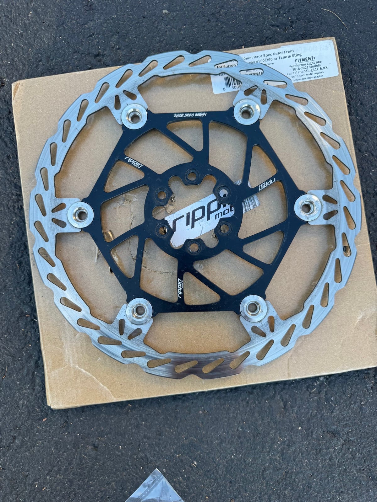 Rippin Moto 250mm Race Spec Rear Rotor, photo 3 of 3