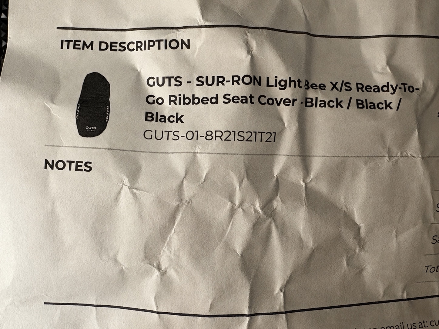 Guts Sur-Ron Seat Cover Fits Ventus-Falcon 79 Bike, photo 7 of 7