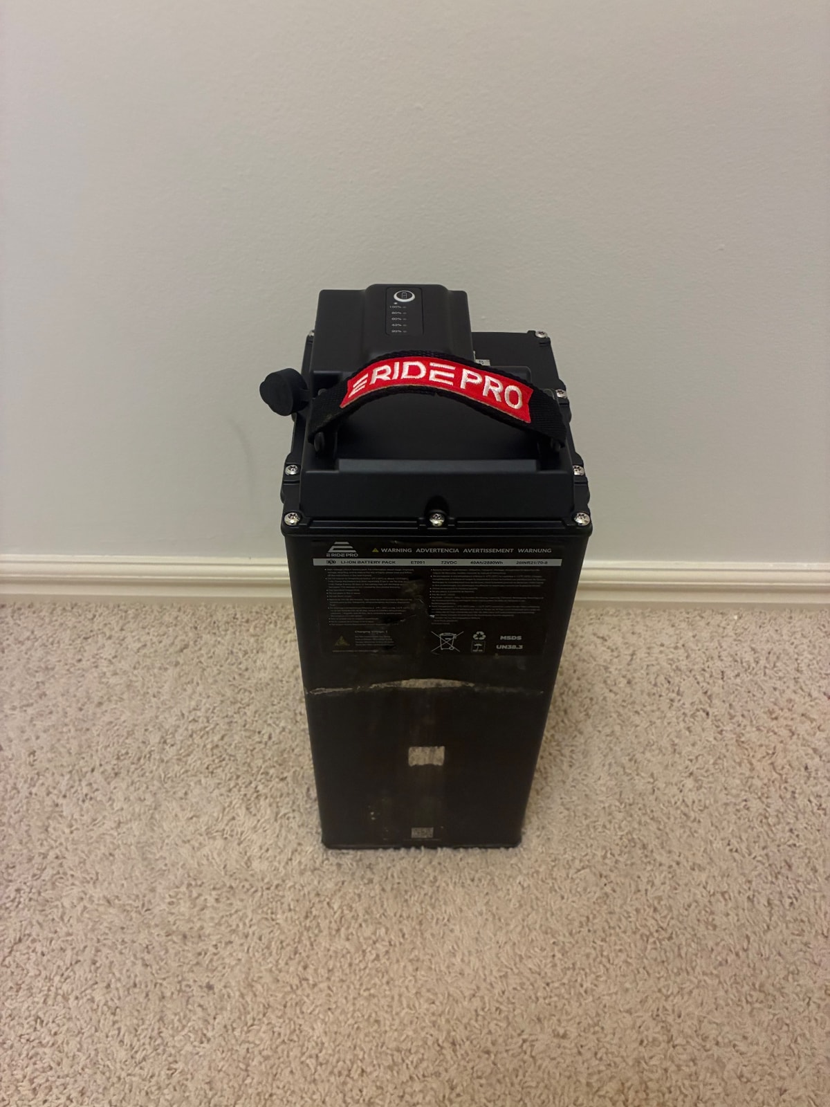 72VOLT 40Ah E Ride Pro 2.0 Battery, photo 2 of 8