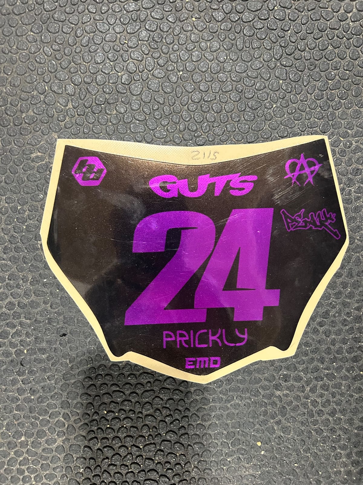 Purple Front Motocutz Decal