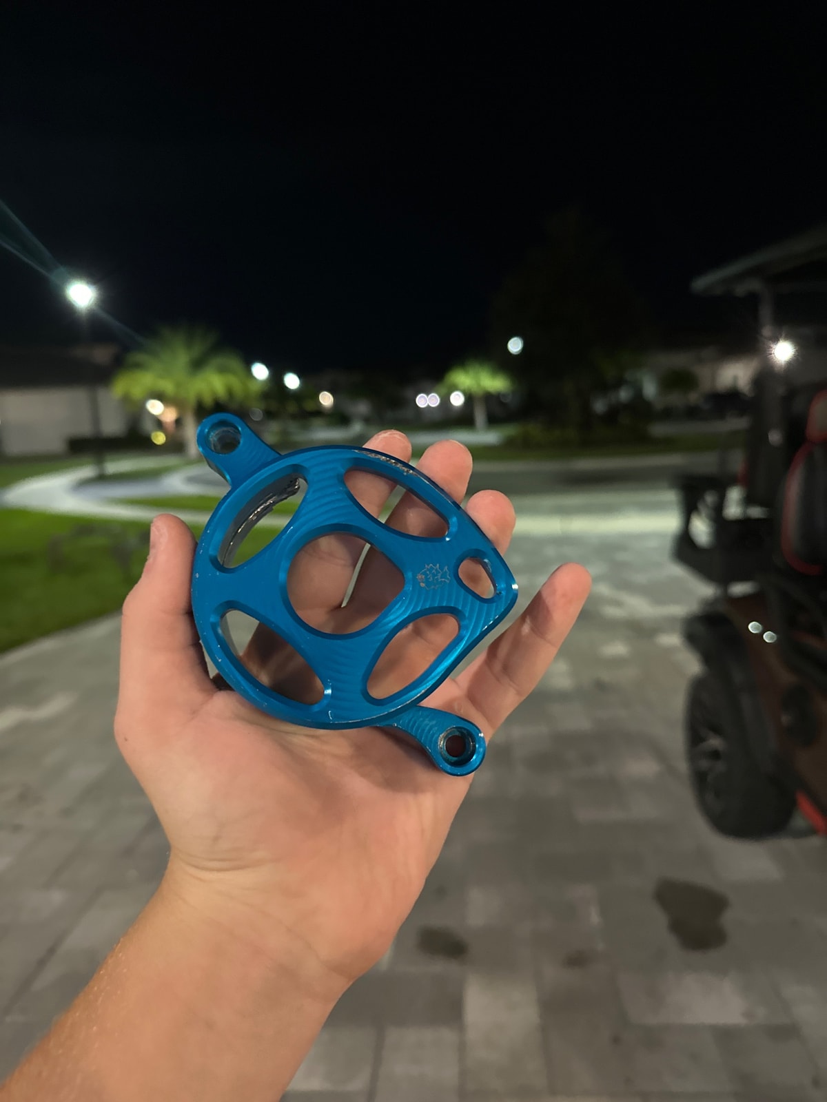 Light Blue Prickly Motor Cover For The LBX, photo 1 of 3