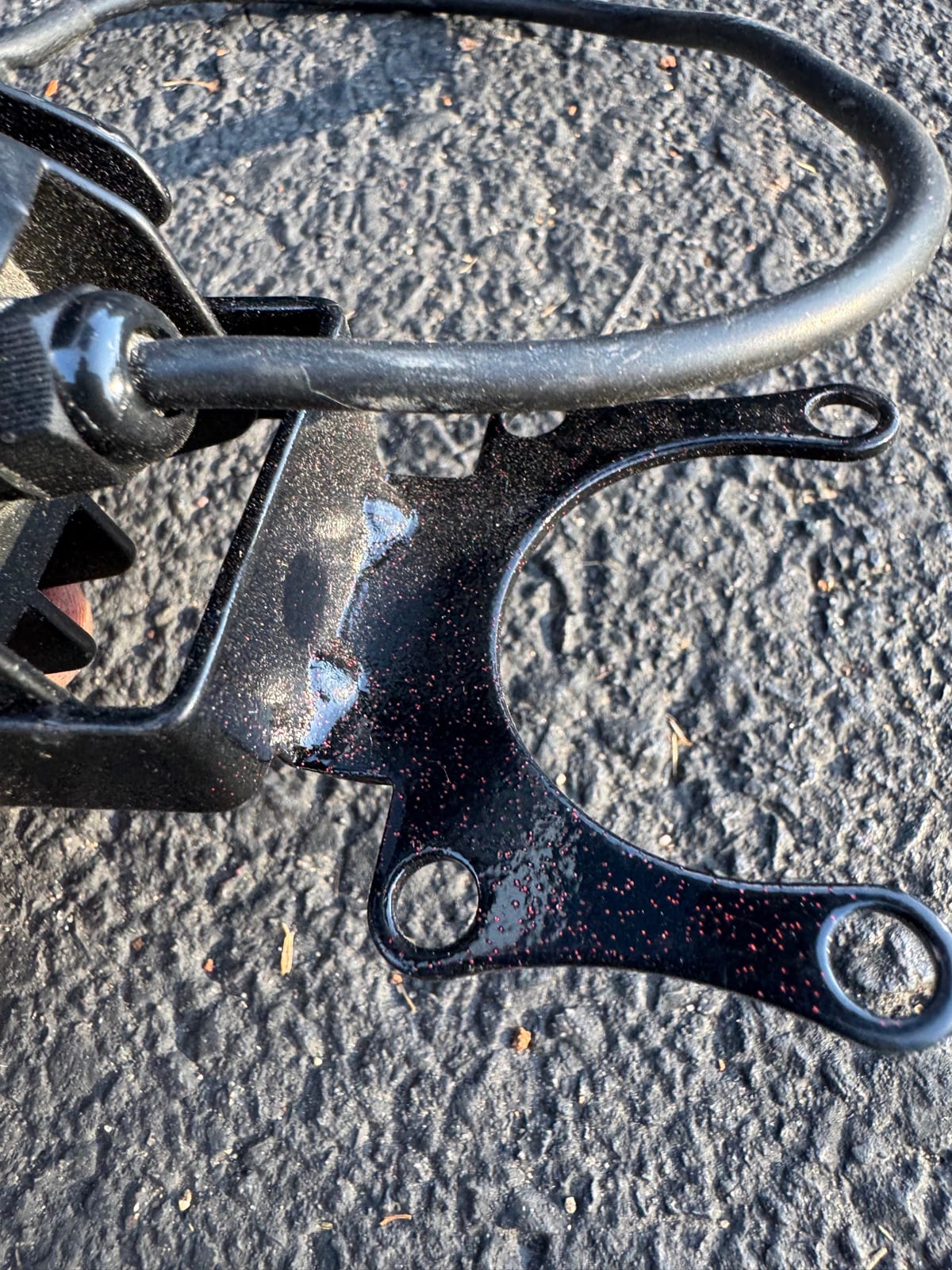 Stock Round Headlight with Red Bracket, photo 3 of 3